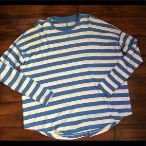 Aerie Real Soft Blue/White Medium Top (NWOT)